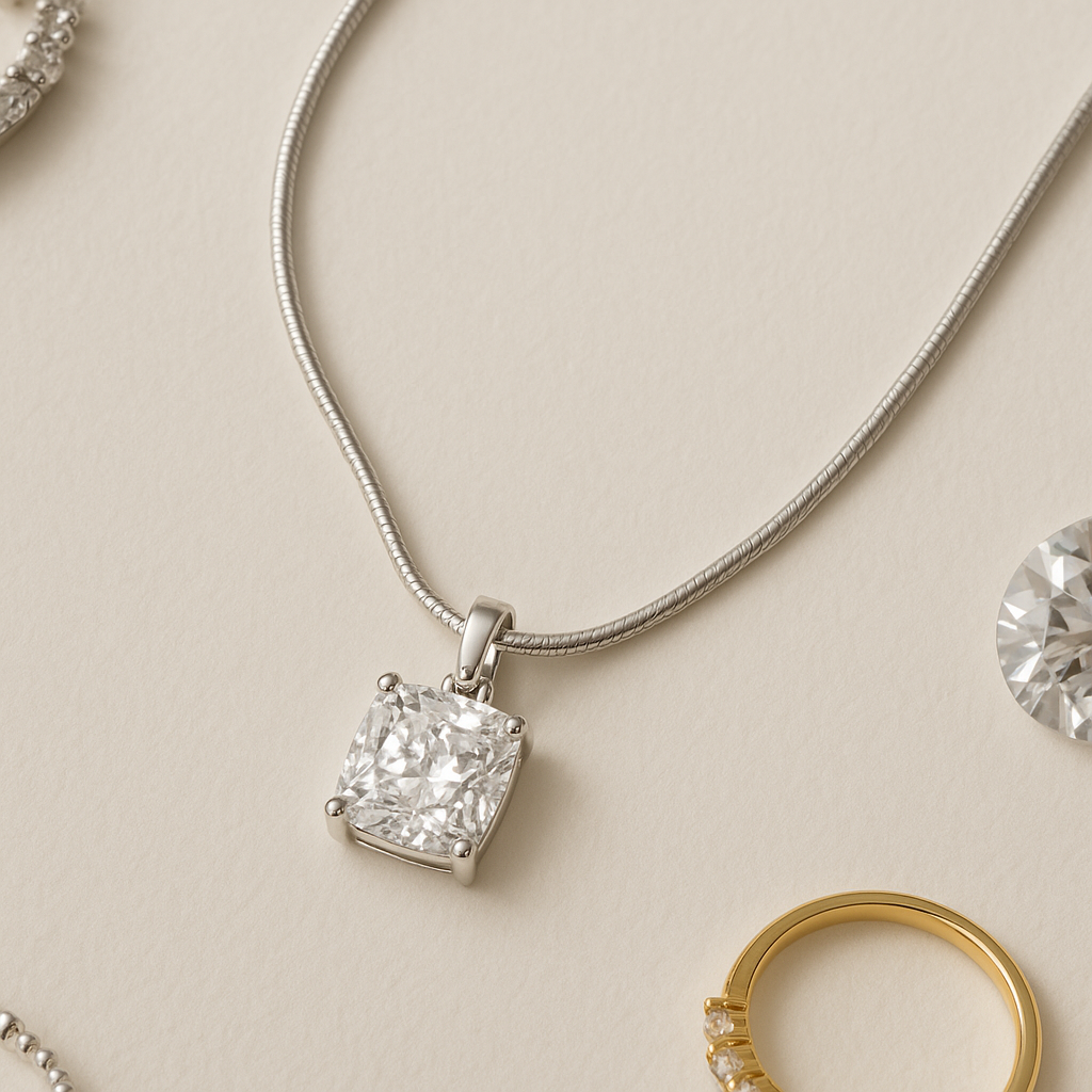 Little Silver Charm Chain Pendant