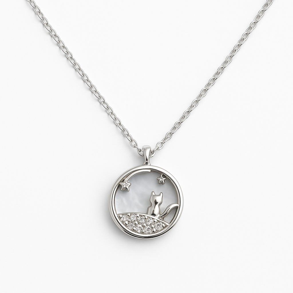 Celestial Circle Chain Pendant - MIOR JEWELS