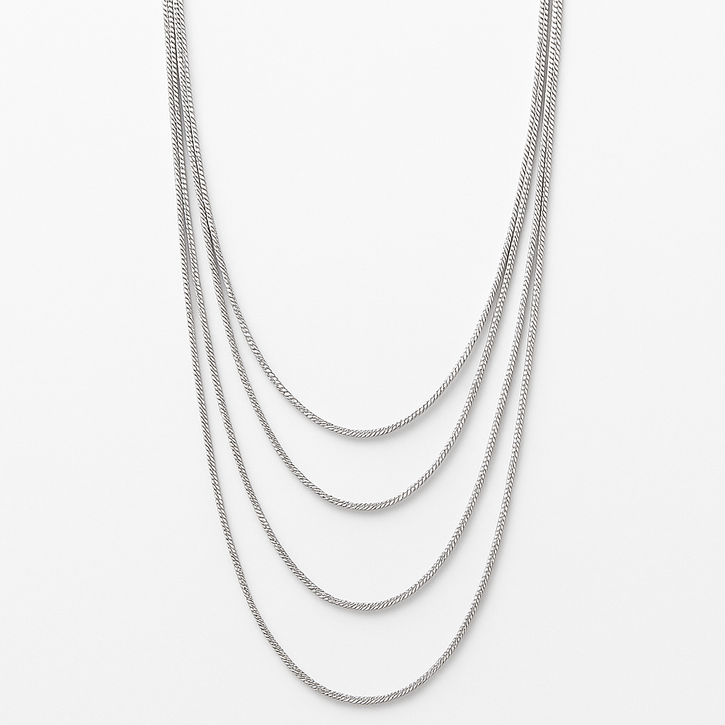 Silver Quartet Chain - MIOR JEWELS