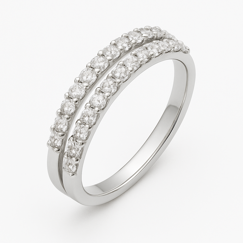 Blushing Rows Ring - MIOR JEWELS