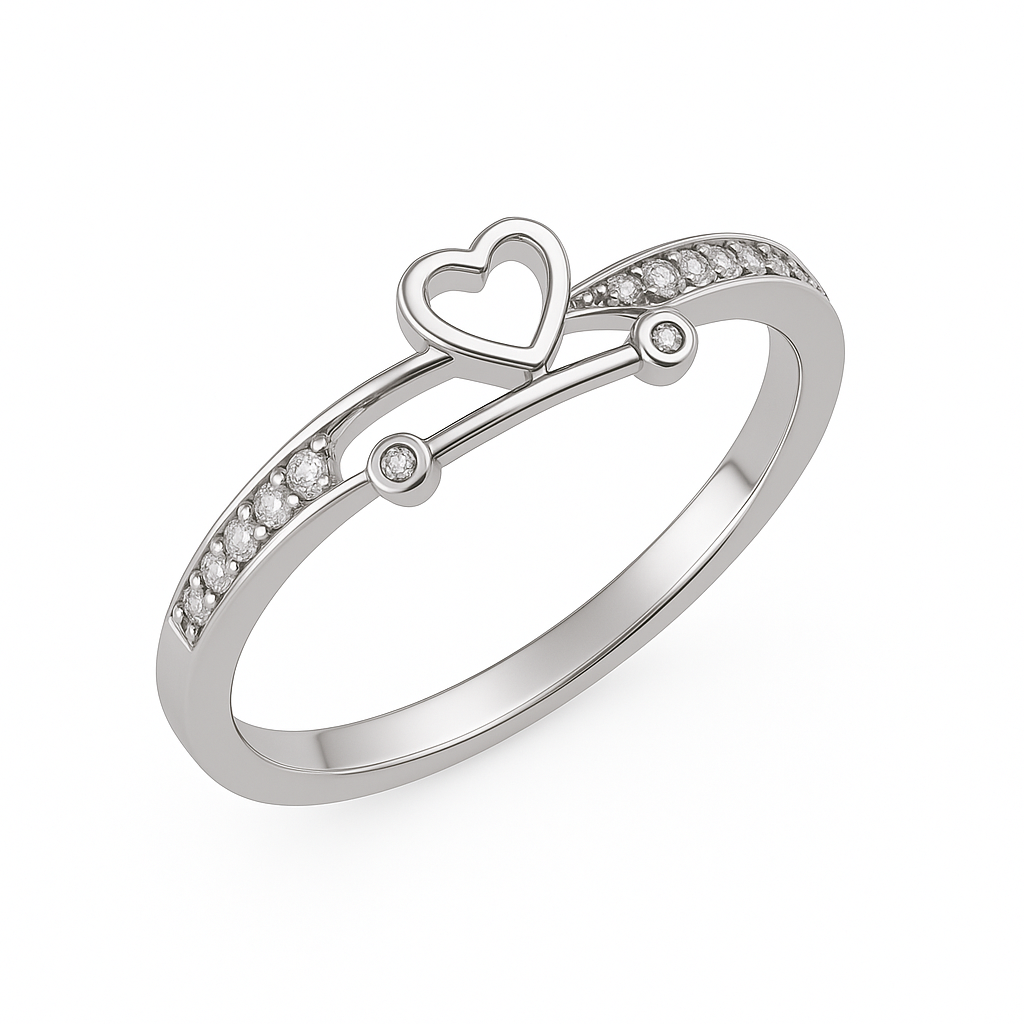 Polished Heart Ring