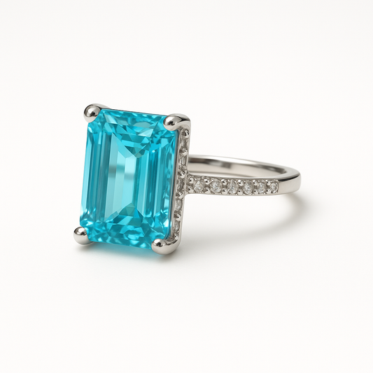 Ocean Breeze Crystal Ring - MIOR JEWELS