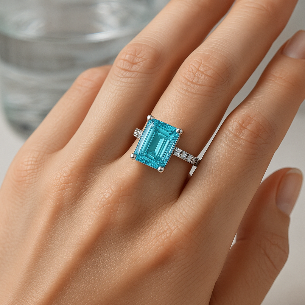 Ocean Breeze Crystal Ring - MIOR JEWELS