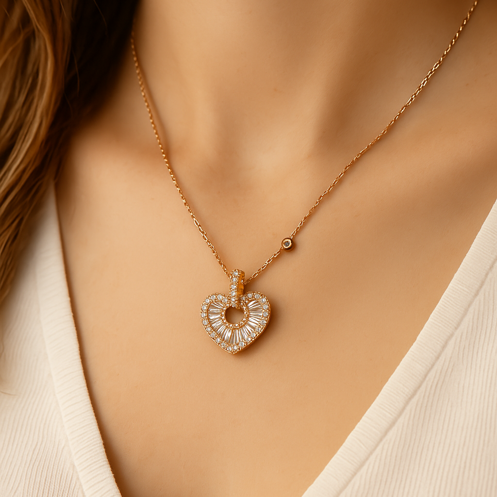 Aura Heart Chain Pendant