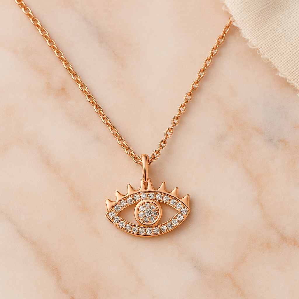 Mystic Blink Rose Gold Chain Pendant