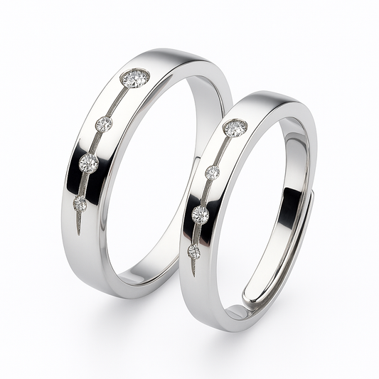 Forever Us Couple Rings Pair V4
