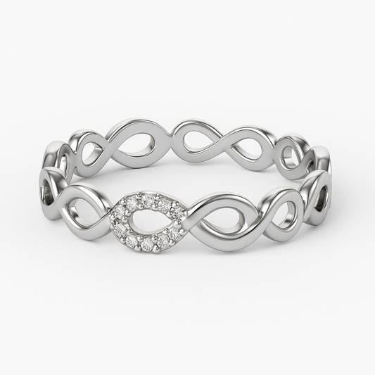 Delicate Infinity Silver Ring