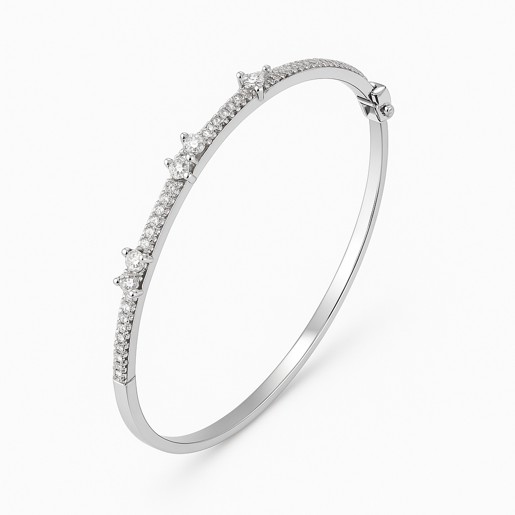 Silver Spark Bangle - MIOR JEWELS