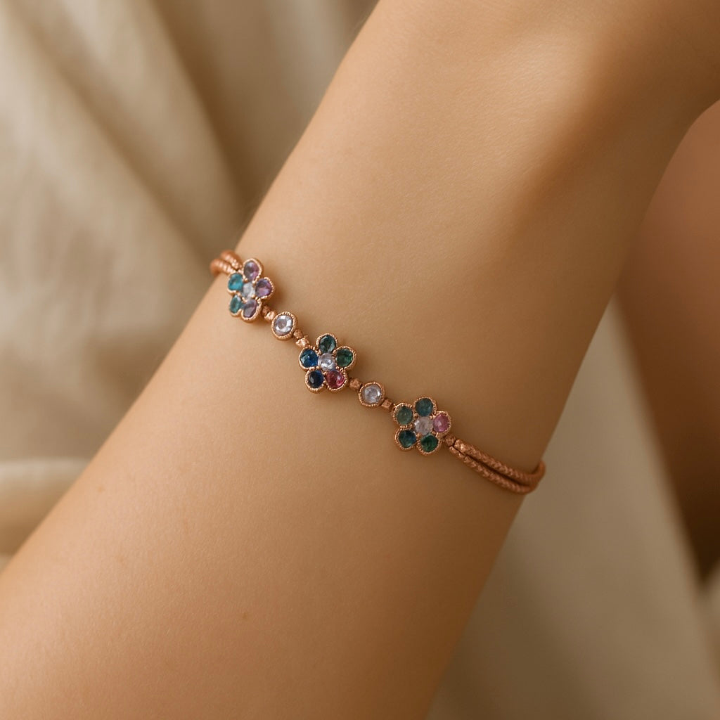 Rainbow Flower Bracelet - MIOR JEWELS