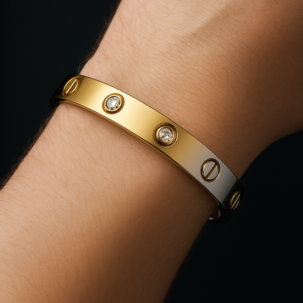 Majestic Torque Mens Gold Kada - MIOR JEWELS