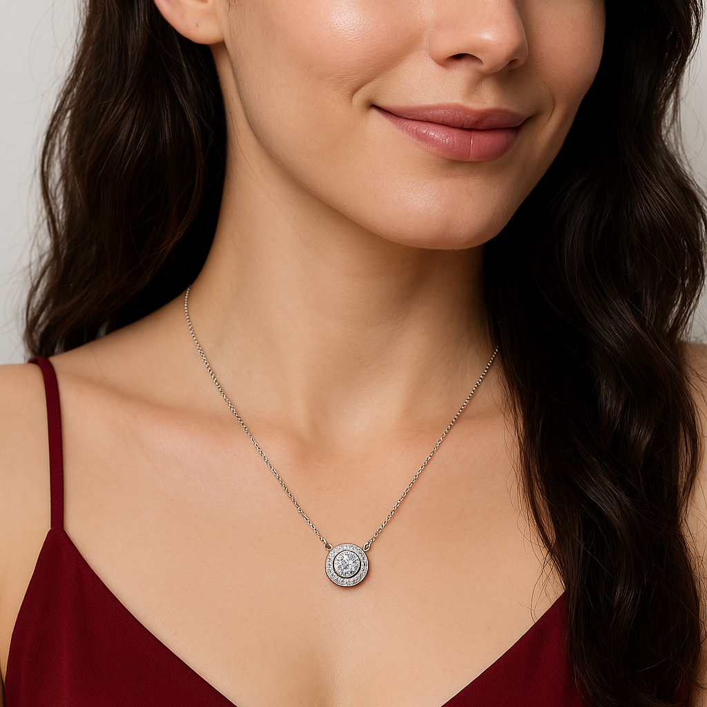 Luna Halo Chain Pendant
