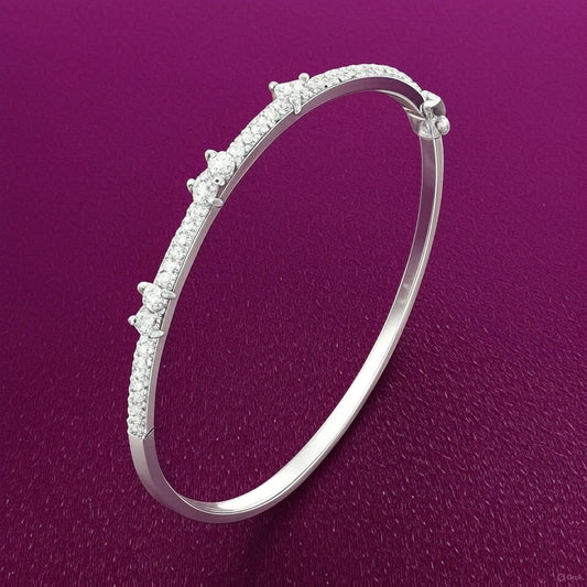 Silver Spark Bangle - MIOR JEWELS