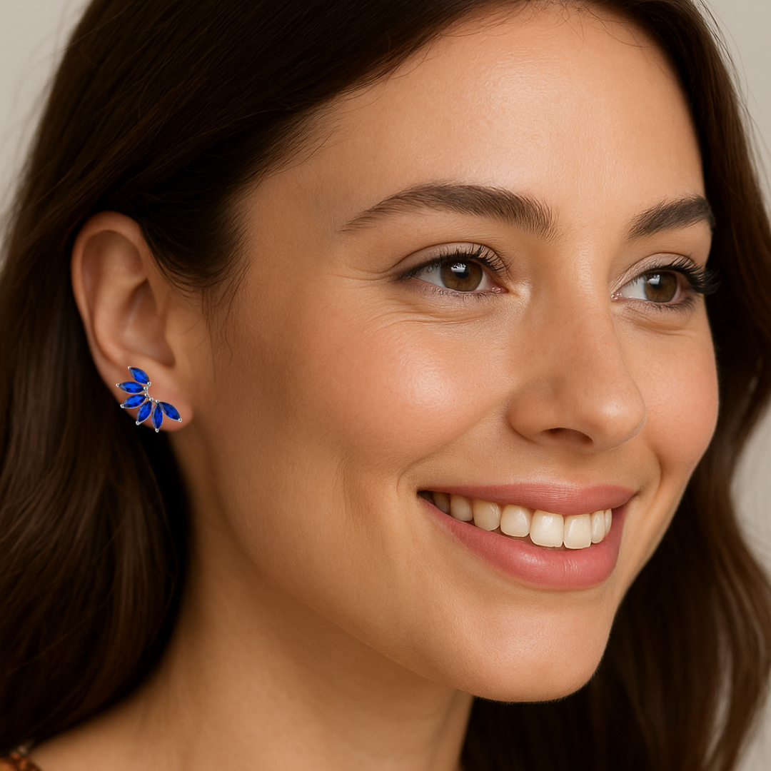 Azure Cascade Earrings
