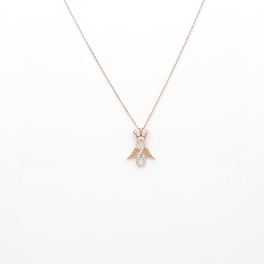 Infinite Soar Rose Gold Chain Pendant - MIOR JEWELS