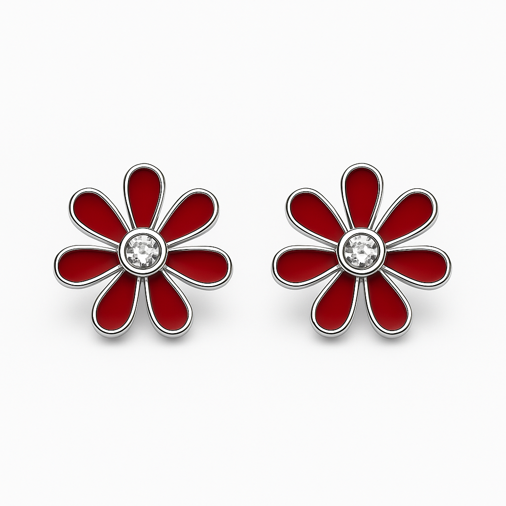 Scarlet Bloom Earrings