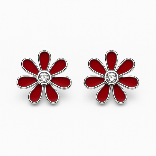 Scarlet Bloom Earrings