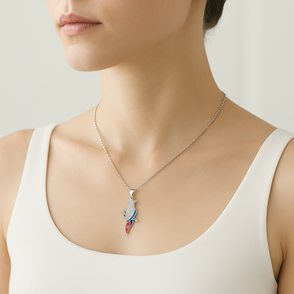 Exotic Parrot Silver Chain Pendant - MIOR JEWELS