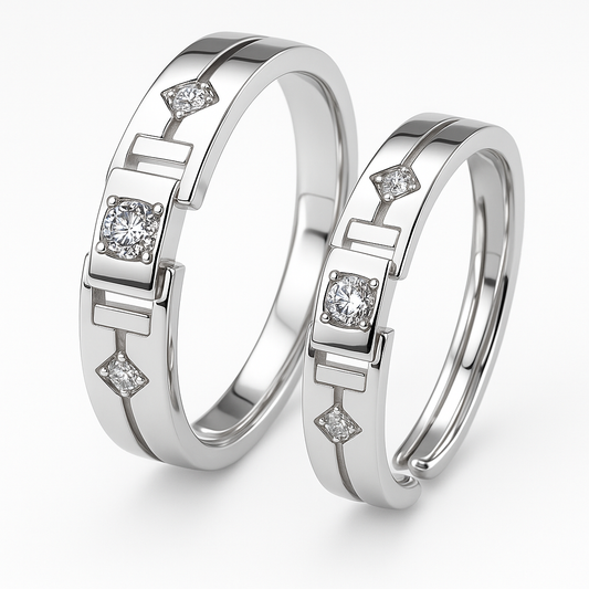 Forever Us Couple Rings Pair V5