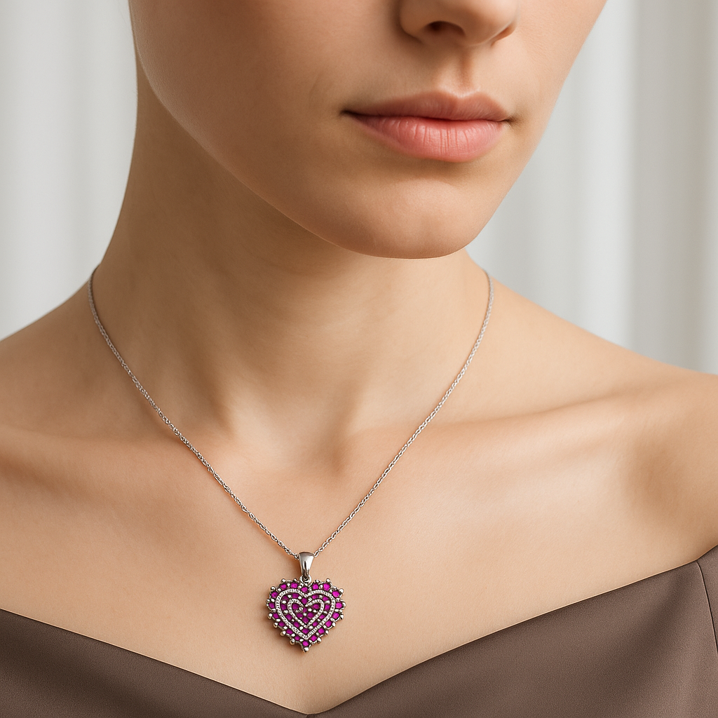 Heart of Brilliance Chain Pendant - MIOR JEWELS
