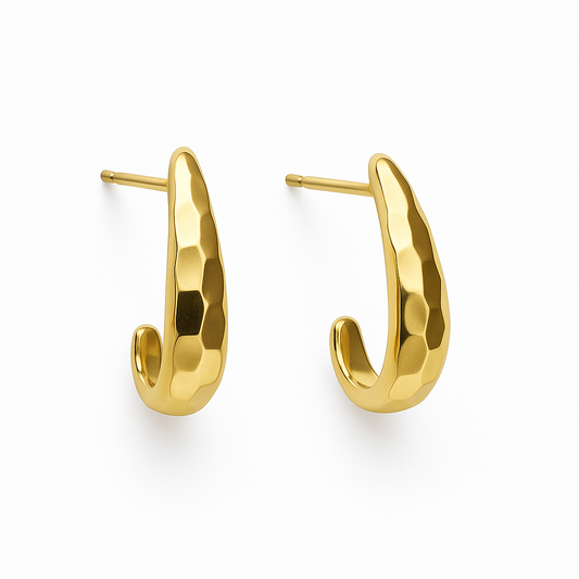 Curve Theory Rose Gold Earrings