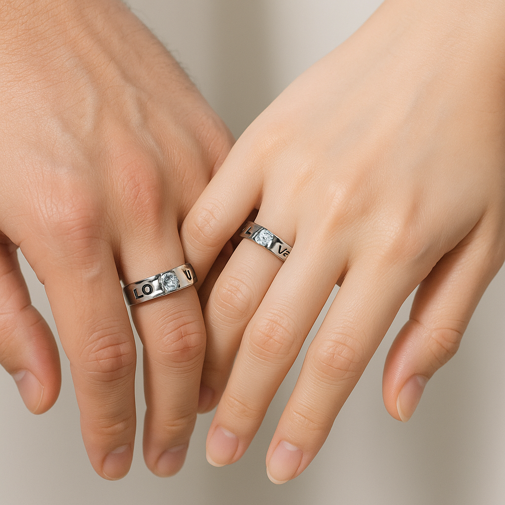 Forever Us Couple Rings Pair V7