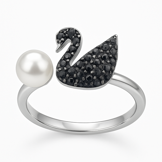 Majestic Swan Pearl Ring - MIOR JEWELS