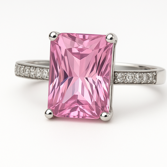 Rose Quartz Adjustable Ring - MIOR JEWELS