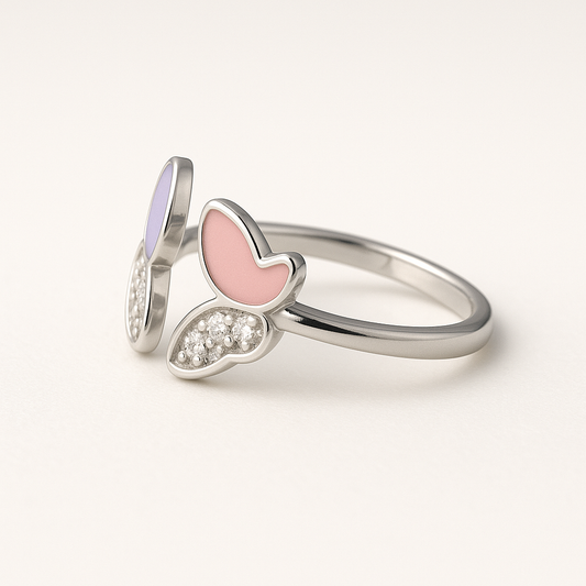 Twin Butterfly Silver Ring - MIOR JEWELS