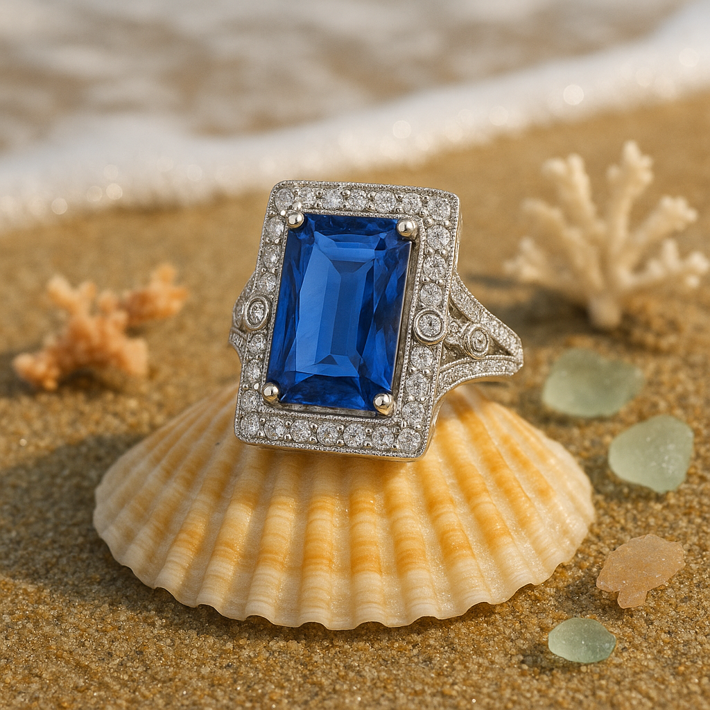 Mystic Blue Gem Ring - MIOR JEWELS