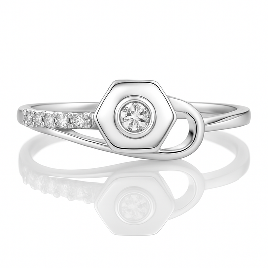 Crisscross Radiance Ring - MIOR JEWELS