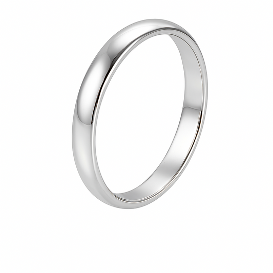 Timeless Silver Unisex Band Ring - MIOR JEWELS