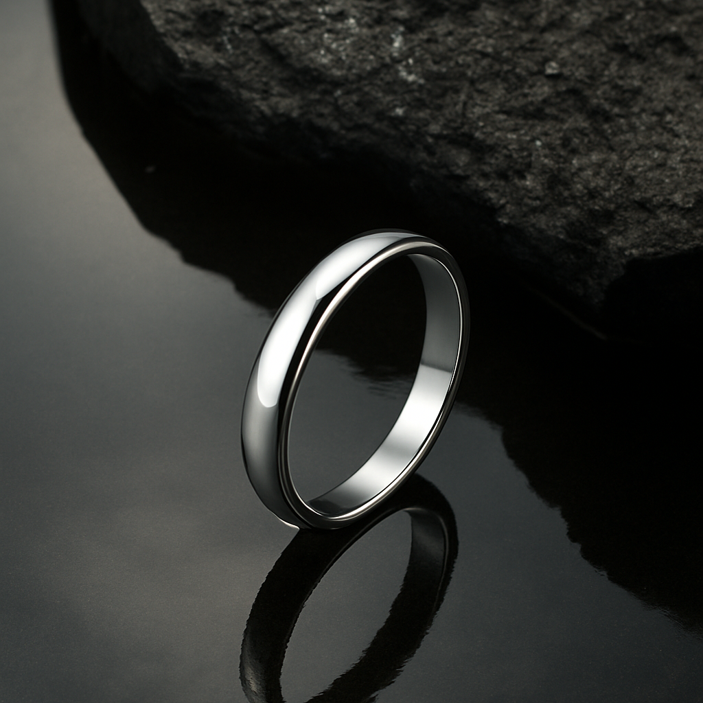 Timeless Silver Unisex Band Ring - MIOR JEWELS