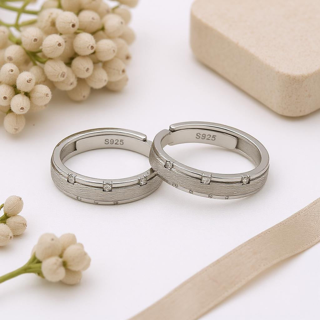 Forever Us Couple Rings Pair V15