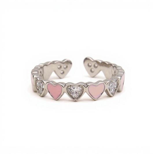 Elegant Pink Twist Ring - MIOR JEWELS