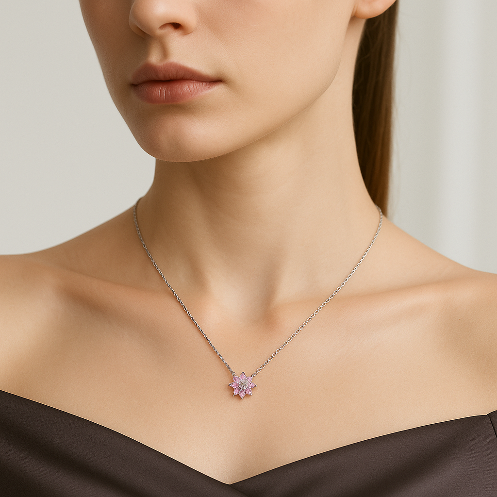 Stellar Bloom Chain Pendant