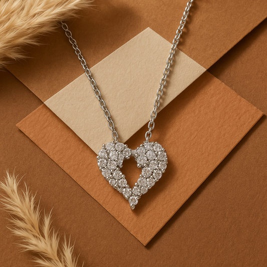 Glittering Embrace Chain Pendant - MIOR JEWELS