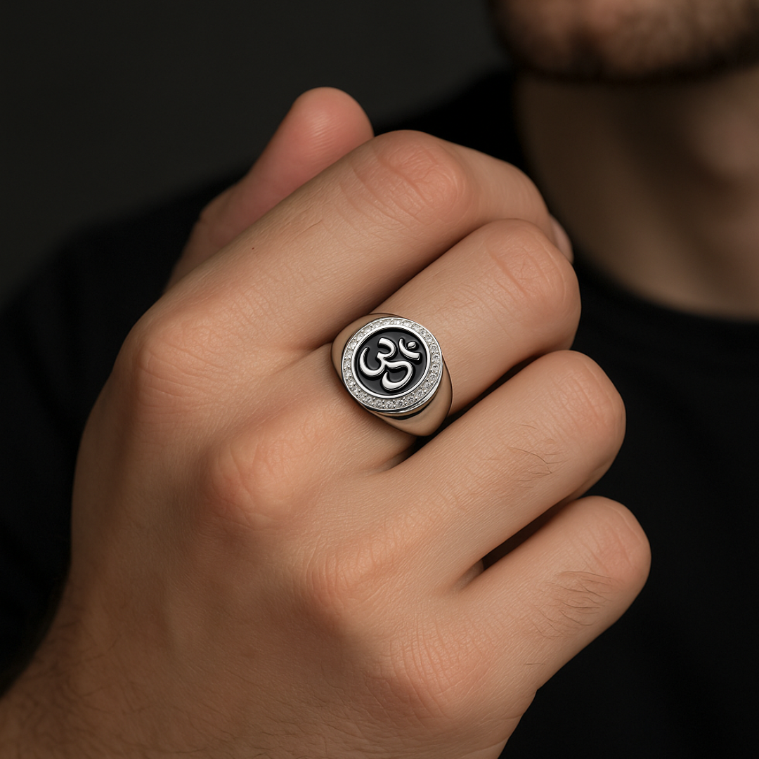 Om Silver Band - MIOR JEWELS