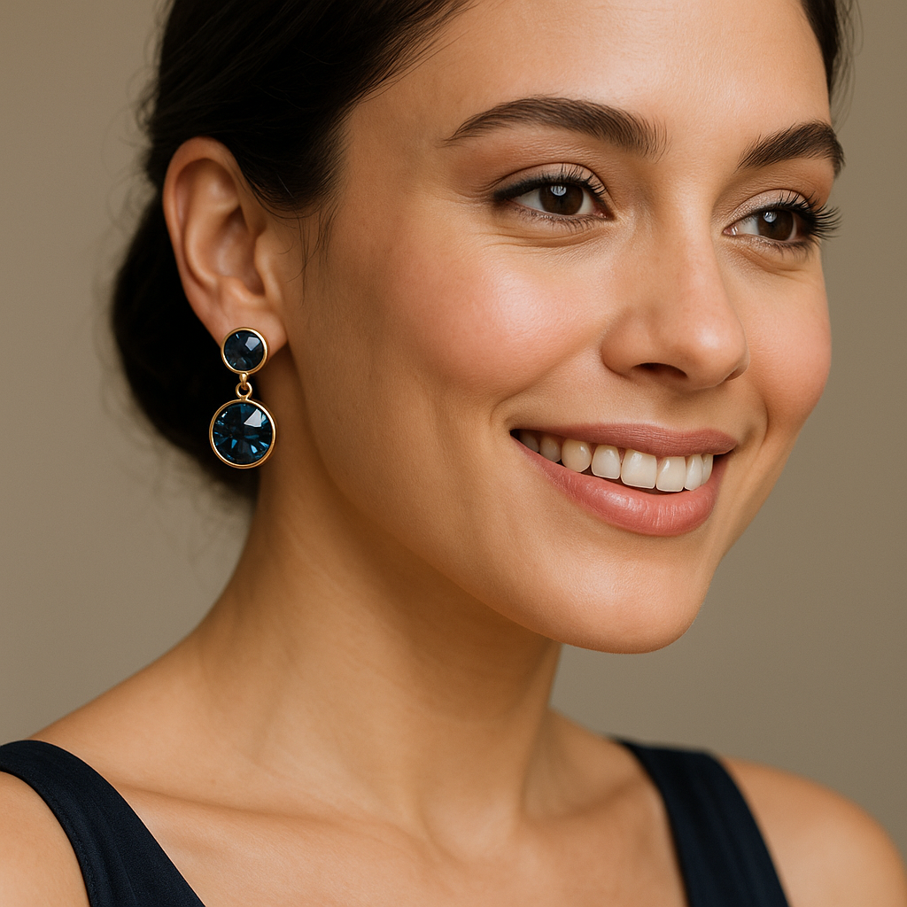 Celestial Blue Glam Earrings - MIOR JEWELS