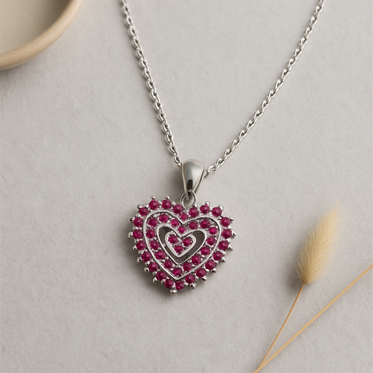 Heart of Brilliance Chain Pendant - MIOR JEWELS