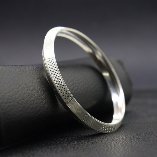 Silver Heritage Men's Punjabi Kada - MIOR JEWELS