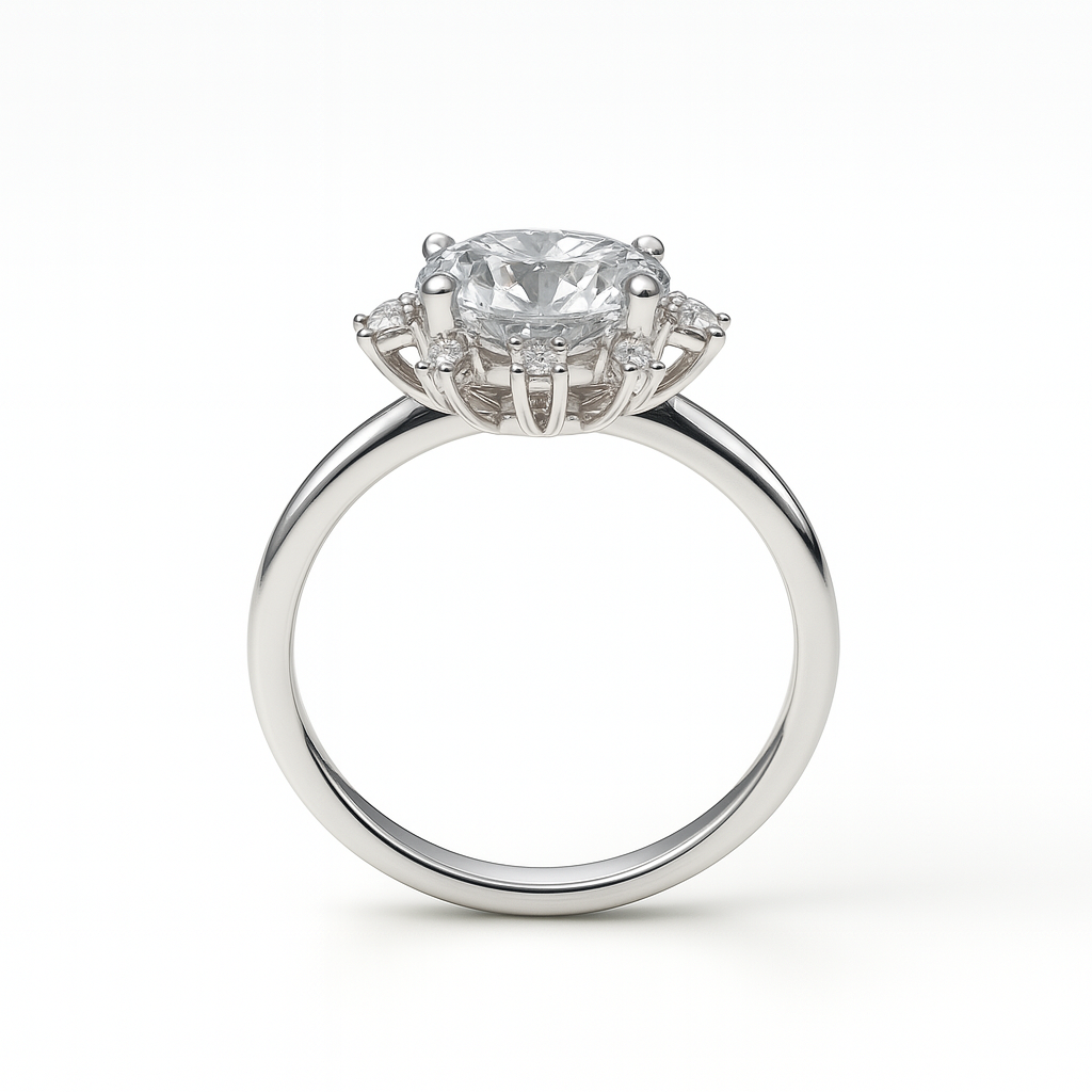 Sun Burst Solitaire Ring - MIOR JEWELS