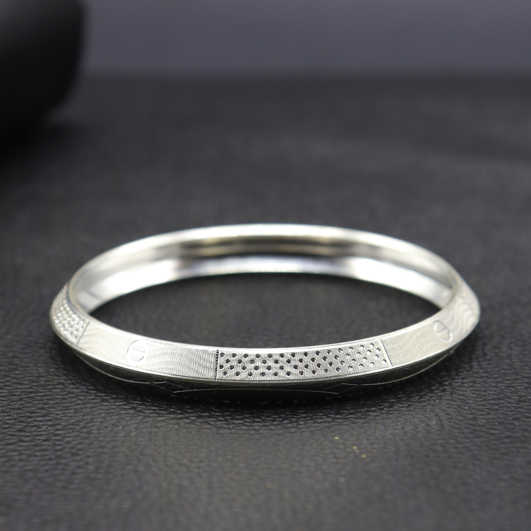 Silver Heritage Men's Punjabi Kada - MIOR JEWELS