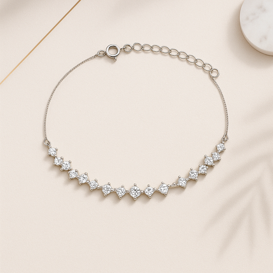 Diamond Cut Anklets Pair