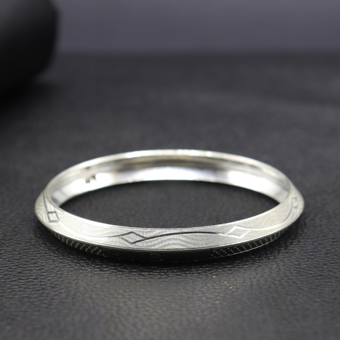 Silver Heritage Men's Punjabi Kada - MIOR JEWELS