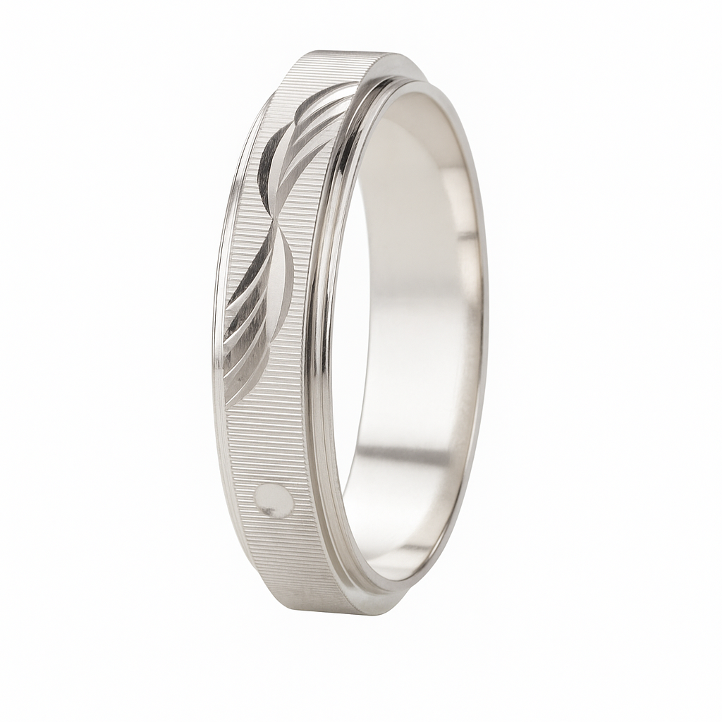 Classic Mens Silver Band - MIOR JEWELS