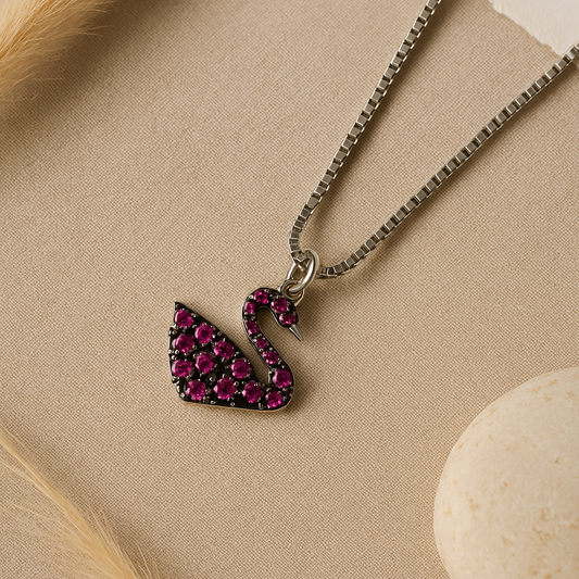 Violet Grace Silver Pendant - MIOR JEWELS