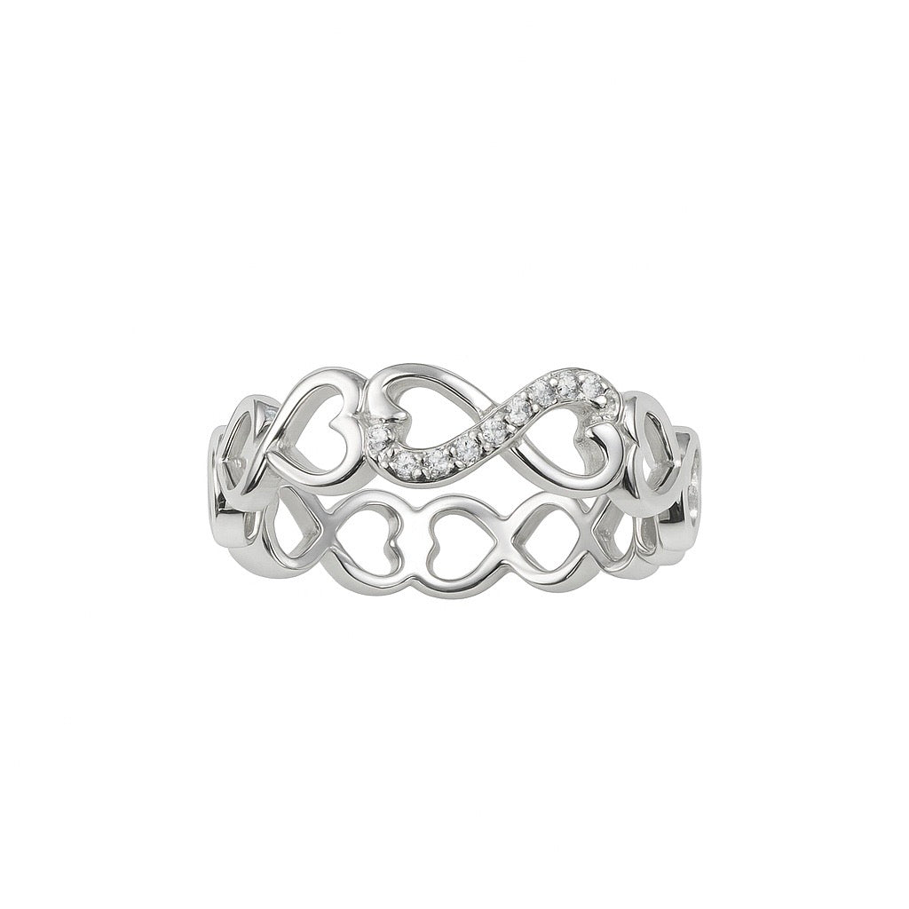 Infinity Twist Silver Ring