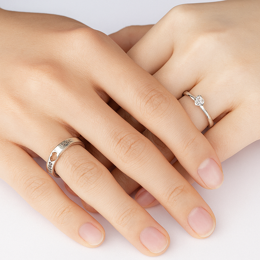Forever Us Couple Rings Pair V6