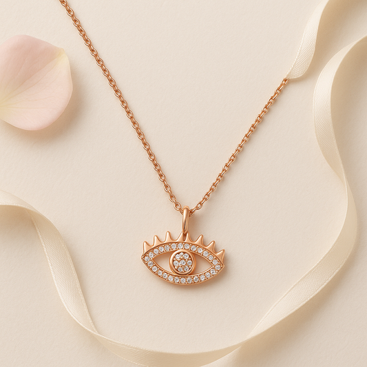 Mystic Blink Rose Gold Chain Pendant
