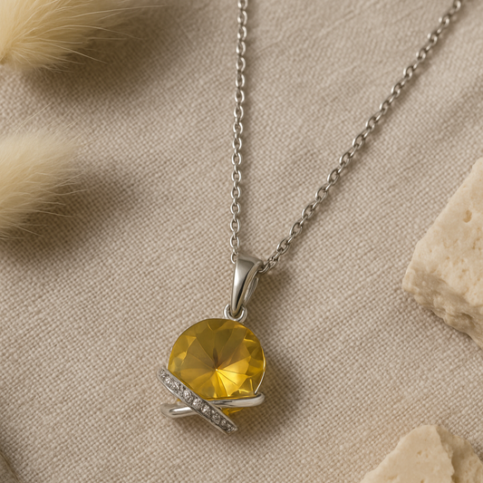 Golden Aura Chain Pendant - MIOR JEWELS